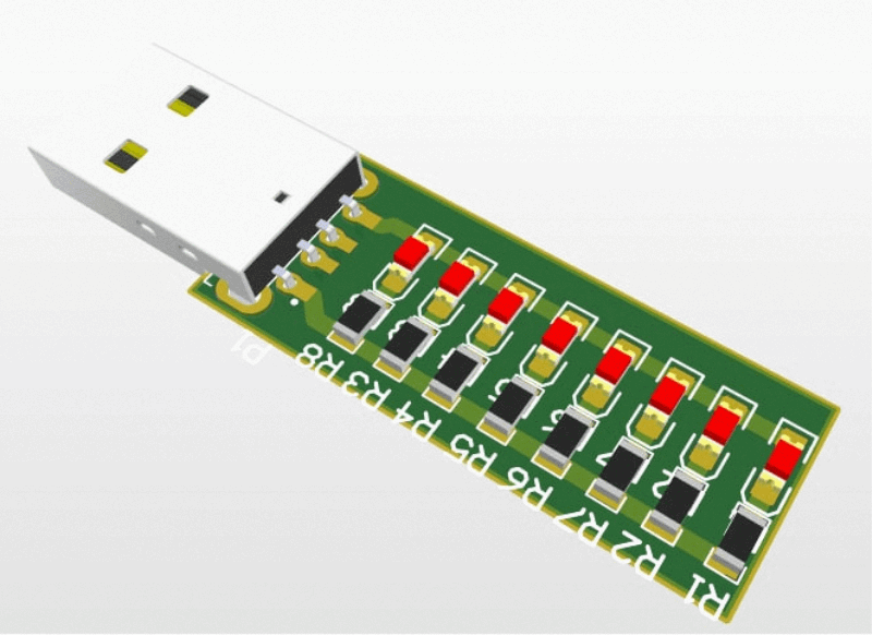 ساخت برد چراغ قوه USB تمام SMD